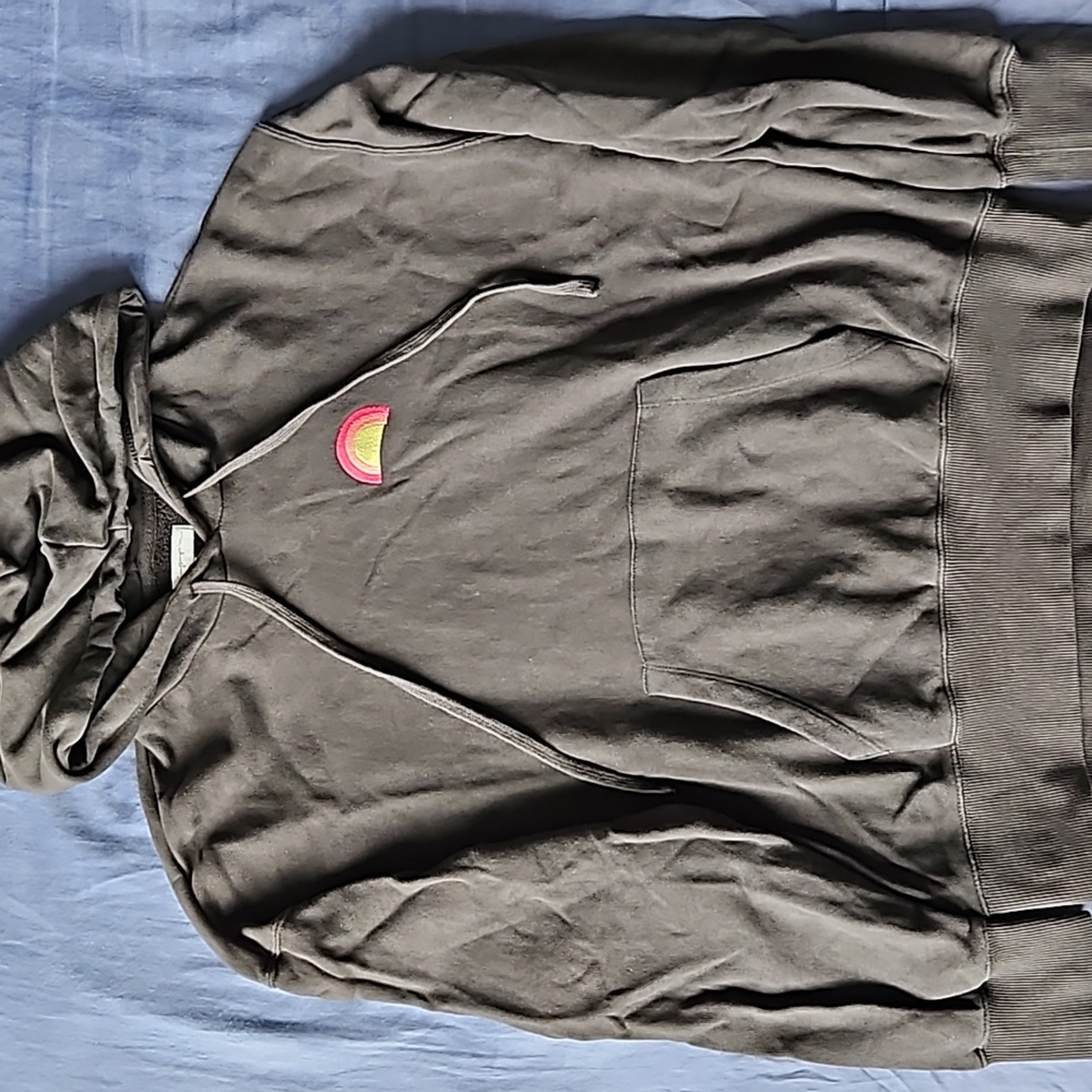 Spiritual Gangster Rainbow Pullover Hoodie Black S